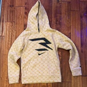 Nike (3Brand) Beige Patterned Hoodie for Kids